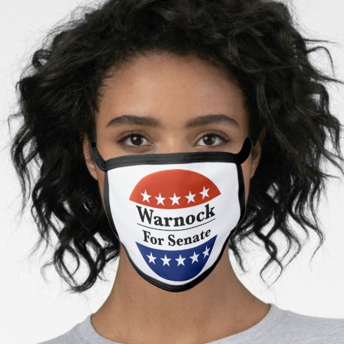 Reelect Raphael Warnock to US Senate 2022 Face Mask