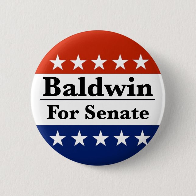 Reelect Tammy Baldwin to U.S. Senate 2024 Button (Front)