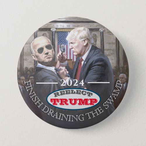 Reelect Trum 2024 Button