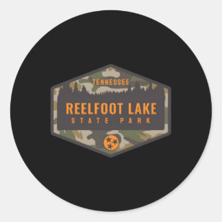 Reelfoot Lake State Park Tennessee Tn Camouflage Classic Round Sticker