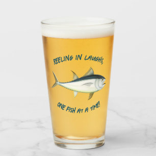 Reeling in laughs... - Fishing Beer Glass