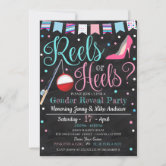 Fish gender reveal party invitation
