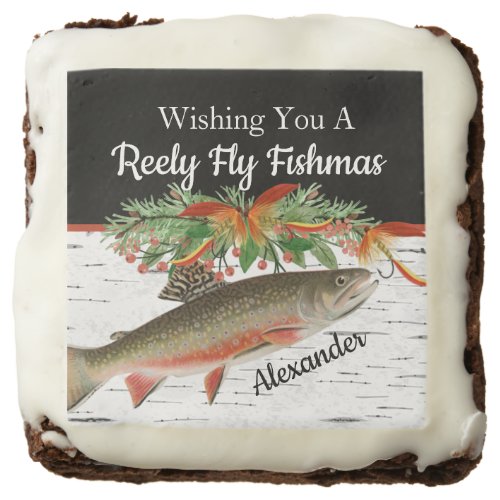  Reely Fly Fishmas  Fishing Christmas Brownie