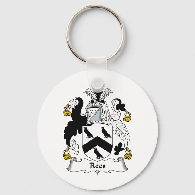 Rees Family Crest Keychain (Front)