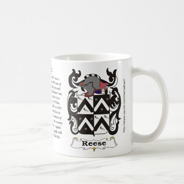 Reese Family Coat of Arms mug (Right)