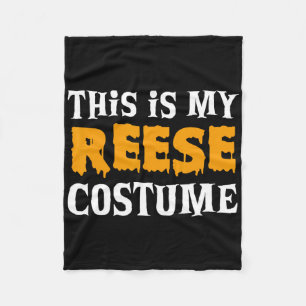 Reese Halloween Personalized Costume Funny  Fleece Blanket