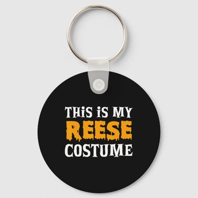 Reese Halloween Personalized Costume Funny  Keychain (Front)