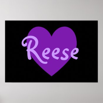 Reese In Purple Poster by purplestuff at Zazzle