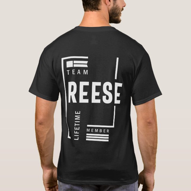Reese Personalized Name Birthday Gift T-Shirt (Back)