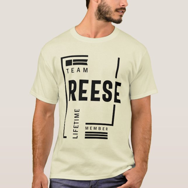 Reese Personalized Name Birthday Gift T-Shirt (Front)