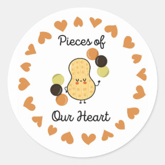 Reese Pieces of Our Heart Classic Round Sticker