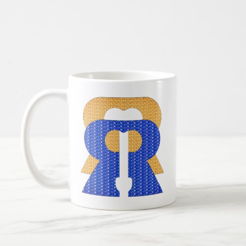 Reese Rideout Blue  Gold Coffee Mug