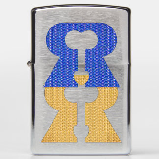 Reese Rideout Blue & Gold Zippo Lighter