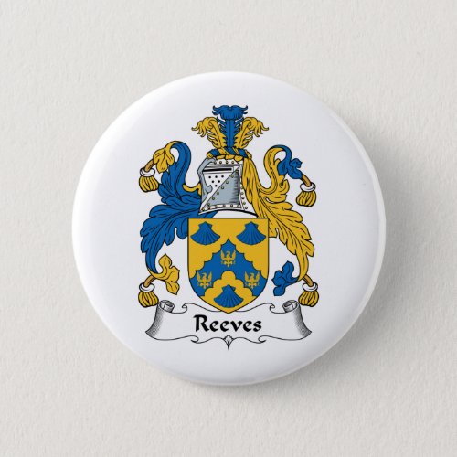 Reeves Family Crest Pinback Button
