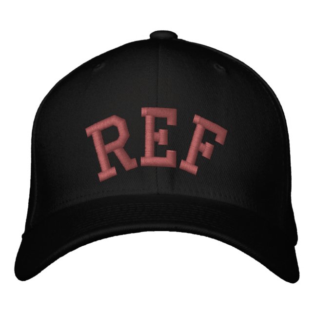 Ref Embroidered Baseball Cap (Front)
