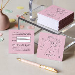 Refer a friend blush pink cute hands illustration referral card<br><div class="desc">Refer a friend blush pink cute hands illustration</div>