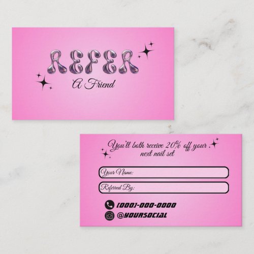Refer a Friend Card