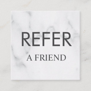 Refer a Friend Elegant Business Professional Referral Card