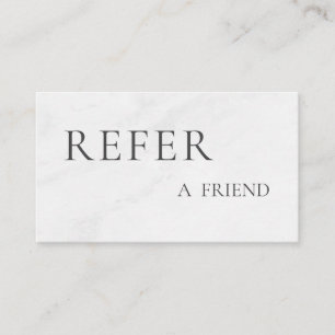 Refer a Friend Elegant Business Professional Referral Card