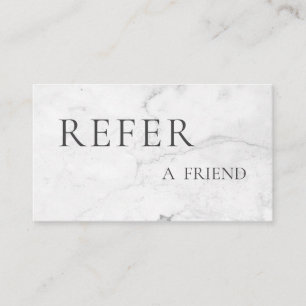 Refer a Friend Elegant Business Professional Referral Card