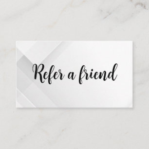Refer a Friend Elegant Business Professional Referral Card