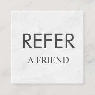 Refer a Friend Elegant Business Professional Referral Card