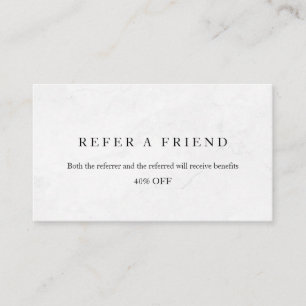 Refer a Friend Elegant Business Professional Referral Card