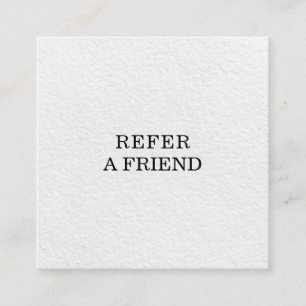 Refer a Friend Elegant Business Professional Referral Card