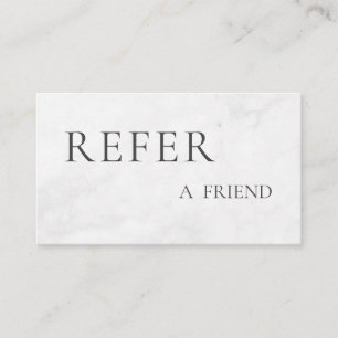 Refer a Friend Elegant Business Professional Referral Card