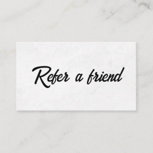 Refer a Friend Elegant Business Professional Referral Card