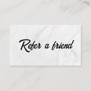 Refer a Friend Elegant Business Professional  Referral Card