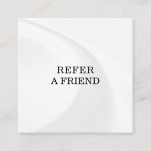 Refer a Friend Elegant Business Professional Referral Card