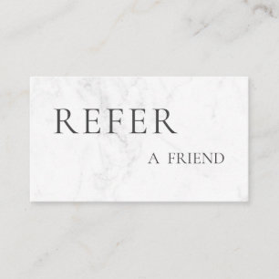 Refer a Friend Elegant Business Professional Referral Card