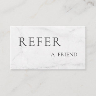 Refer a Friend Elegant Business Professional Referral Card
