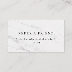 Refer a Friend Elegant Business Professional Referral Card