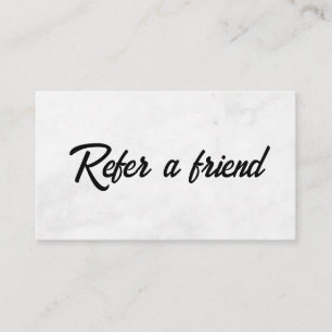Refer a Friend Elegant Business Professional Referral Card