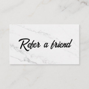 Refer a Friend Elegant Business Professional Referral Card
