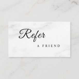 Refer a Friend Elegant Business Professional Referral Card