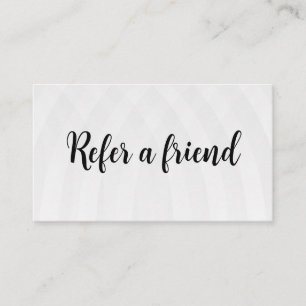 Refer a Friend Elegant Business Professional Referral Card