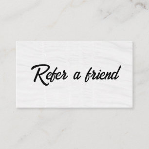 Refer a Friend Elegant Business Professional Referral Card