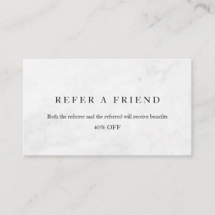 Refer a Friend Elegant Business Professional Referral Card