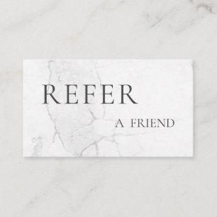 Refer a Friend Elegant Business Professional Referral Card