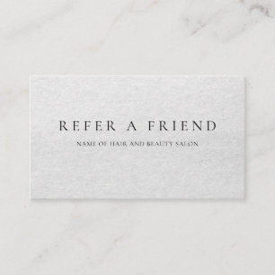 Refer a Friend Elegant Business Professional Referral Card