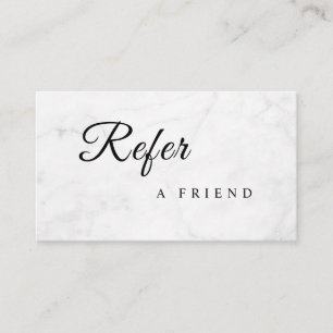 Refer a Friend Elegant Business Professional Referral Card
