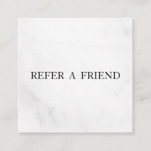 Refer a Friend Elegant Business Professional Referral Card