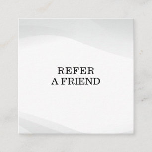 Refer a Friend Elegant Business Professional Referral Card