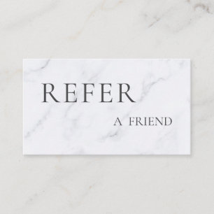 Refer a Friend Elegant Business Professional Referral Card