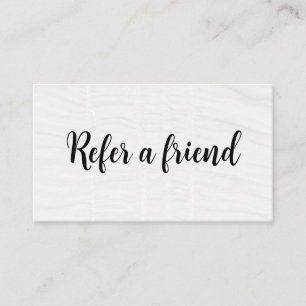 Refer a Friend Elegant Business Professional Referral Card