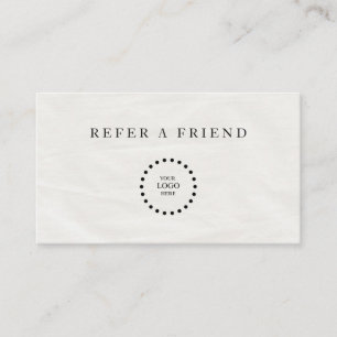 Refer a Friend Elegant Business Professional Referral Card