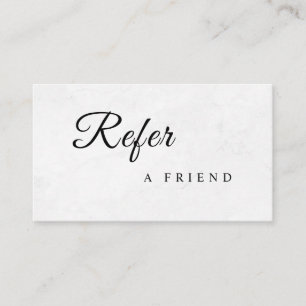 Refer a Friend Elegant Business Professional Referral Card